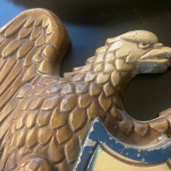 Vintage Sexton USA Cast Metal American Wall Hanging Plaques Set of 4 Patriotic - Picture 12 of 15